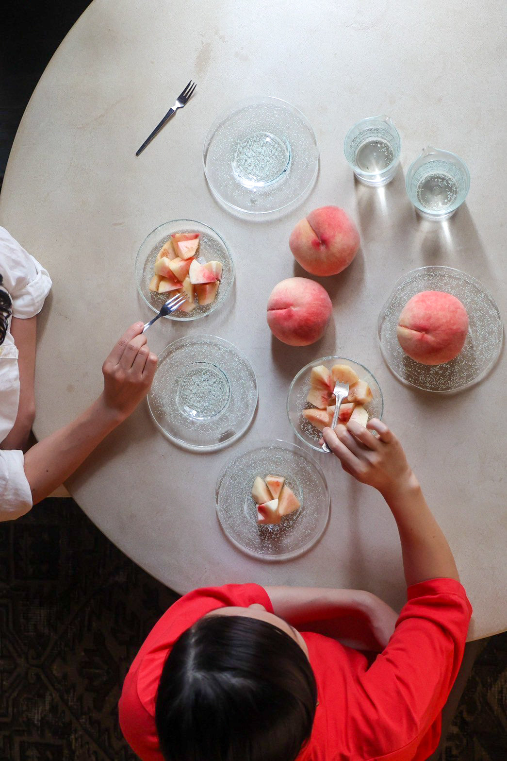 天気雨　ガラスの小皿3枚セット　縞々柄 天気雨 ガラスの小皿3枚セット 縞々柄 天気雨 花皿 2412-1 -