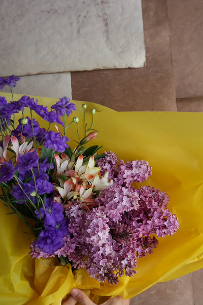 Lilac & Alstroemeria bouquet