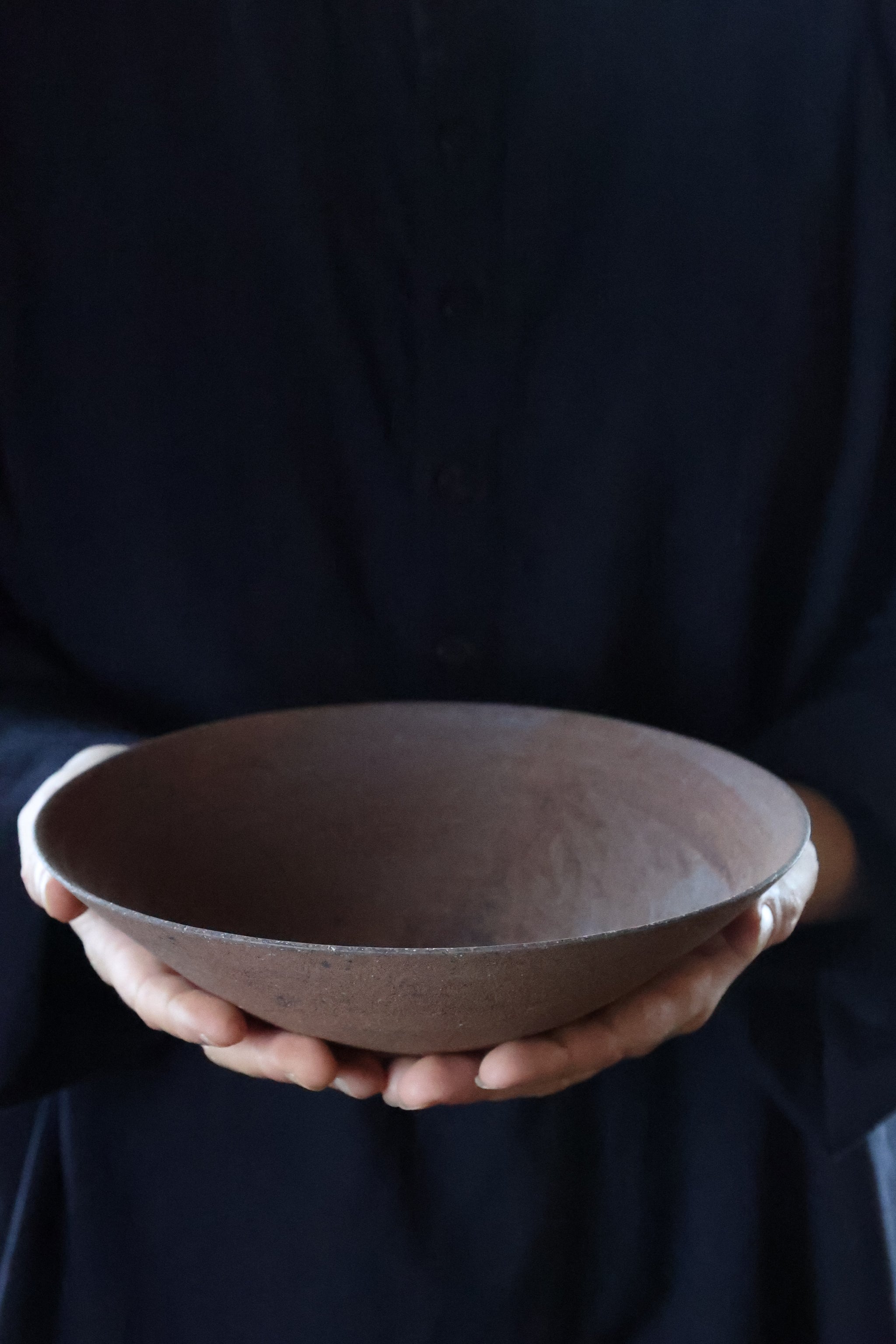 二階堂明弘　焼締めボウル 二階堂 明弘 _ 焼締め ボウルカップ（赤） - NODE