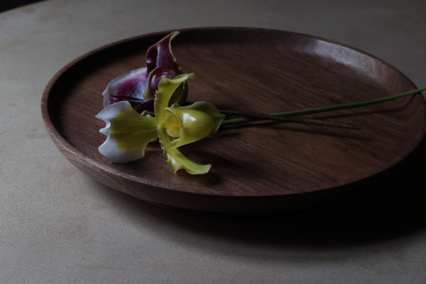 盛永省治 : no.23 高台盆 ウォールナット