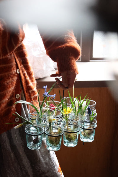 Mint tea glass and iron stand