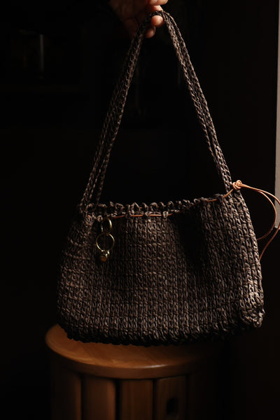 Hemp Jomon-Woven Shoulder Bag