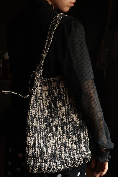 Hemp Jomon-Woven Baguette Bag