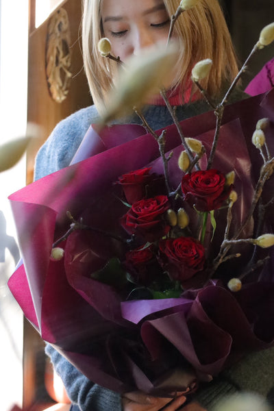 Valentine rose bouquet